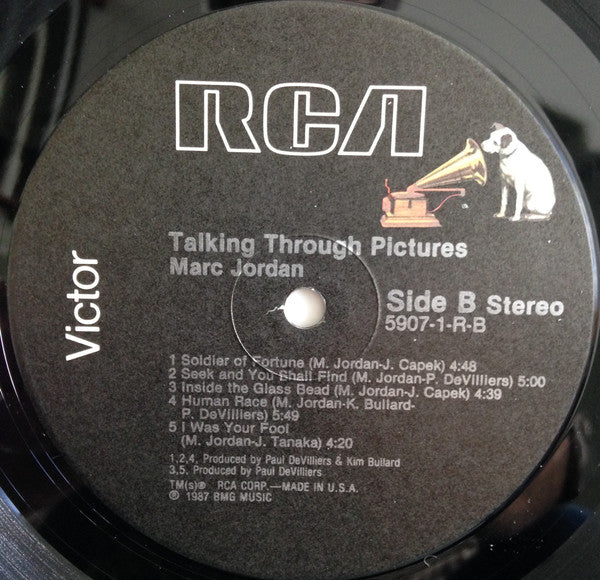 Marc Jordan : Talking Through Pictures (LP, Album)