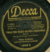 Fred Waring & The Pennsylvanians : 'Twas The Night Before Christmas (4xShellac, 10", Album)
