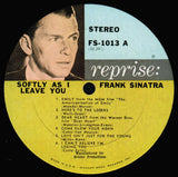 Sinatra* : Softly, As I Leave You (LP, Album, Pit)