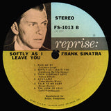 Sinatra* : Softly, As I Leave You (LP, Album, Pit)