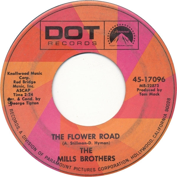 The Mills Brothers : The Flower Road (7", Single, RE)