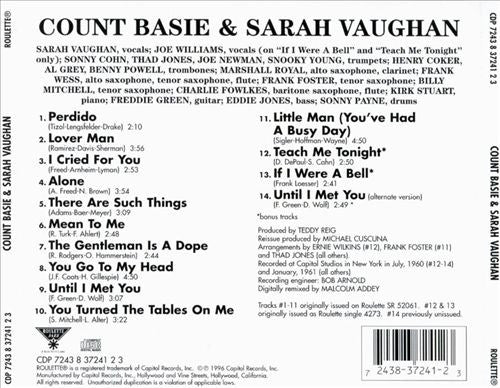 Count Basie | Sarah Vaughan : Count Basie & Sarah Vaughan (CD, Album, RE)