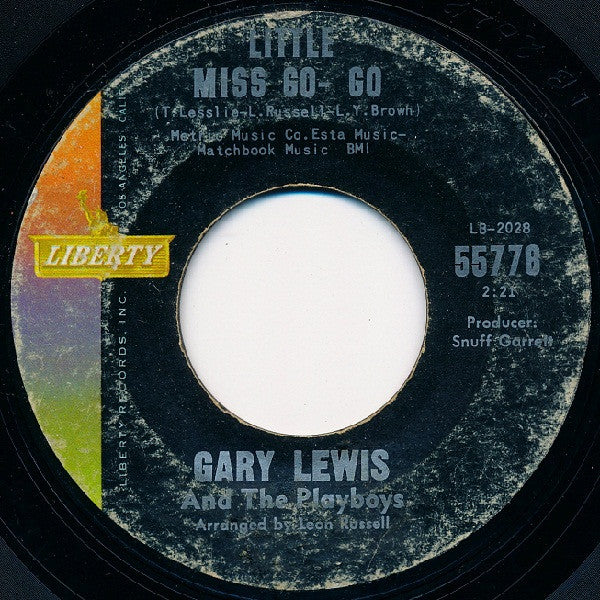 Gary Lewis & The Playboys : Count Me In / Little Miss Go-Go (7", Single, Styrene, She)