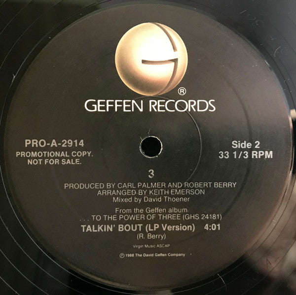 3 (2) : Talkin' Bout (12", Single, Promo)