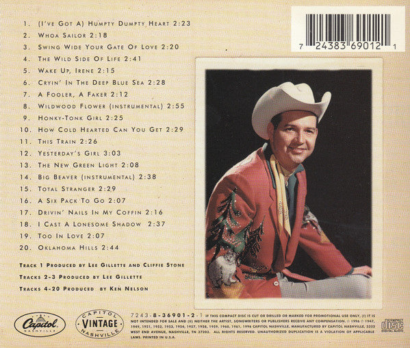 Hank Thompson And His Brazos Valley Boys : Vintage Collections (CD, Comp)