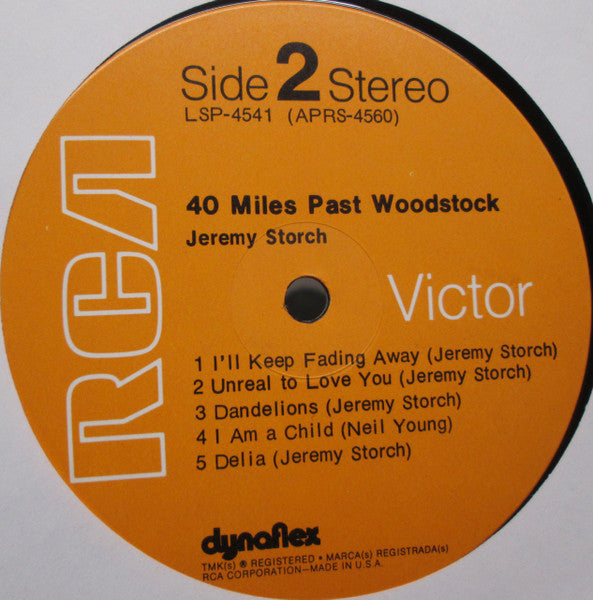 Jeremy Storch : 40 Miles Past Woodstock (LP, Album)