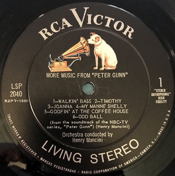 Henry Mancini : More Music From Peter Gunn (LP, Album, Blu)