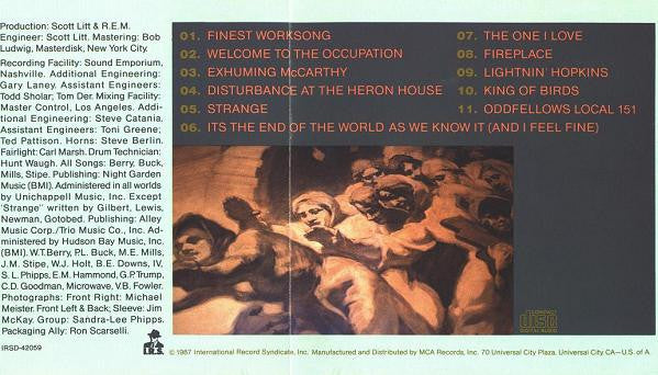 R.E.M. : Document (CD, Album, RP)