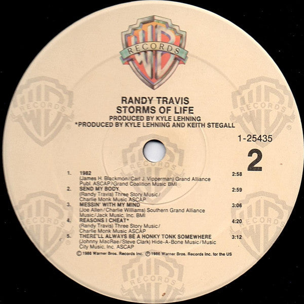 Randy Travis : Storms Of Life (LP, Album, Spe)
