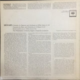 Wolfgang Amadeus Mozart - The Philadelphia Orchestra, Eugene Ormandy : The Four Concertos For Woodwinds And Orchestra Vol. 1 (Concerto For Bassoon, K.191 / Concerto For Flute, K.313) (LP)