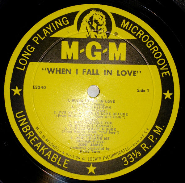 Joni James : When I Fall In Love (LP, Album)