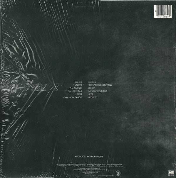 Julian Lennon : Valotte (LP, Album, AR )