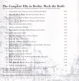 Ella Fitzgerald : The Complete Ella In Berlin: Mack The Knife (CD, Album, RE, RM)