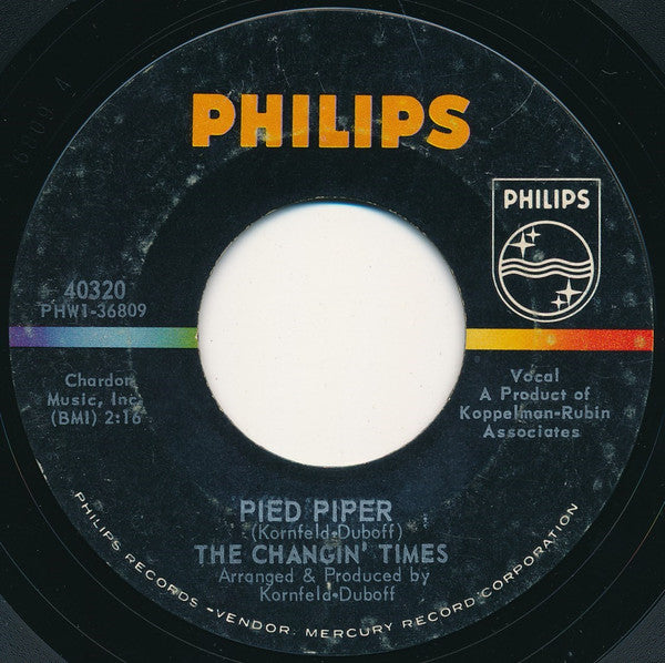 The Changin' Times : Pied Piper (7", Styrene)