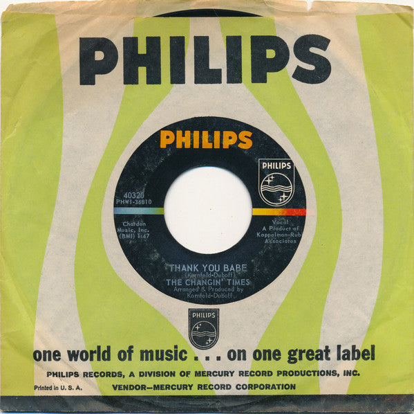 The Changin' Times : Pied Piper (7", Styrene)