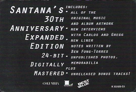 Santana : Santana (CD, Album, RE, RM, 30t)