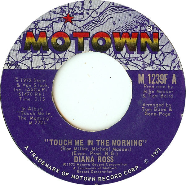 Diana Ross : Touch Me In The Morning (7", Single, Styrene, Ter)
