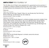 Anita O'Day : Pick Yourself Up With Anita O'Day (CD, Album, RE)