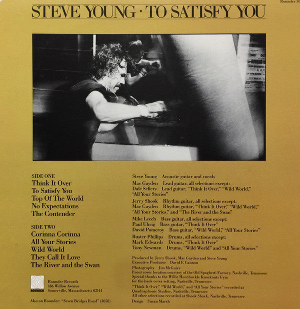 Steve Young (2) : To Satisfy You (LP, Album)