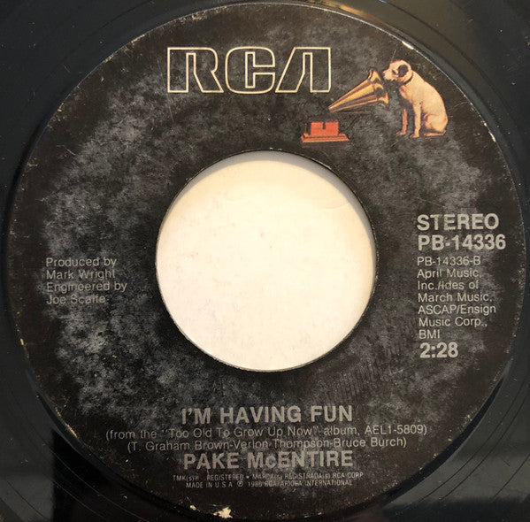 Pake McEntire : Savin' My Love For You (7", Single, Styrene)