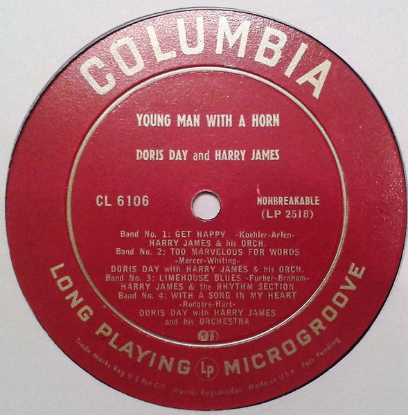 Doris Day And Harry James (2) : Young Man With A Horn (10", Album)