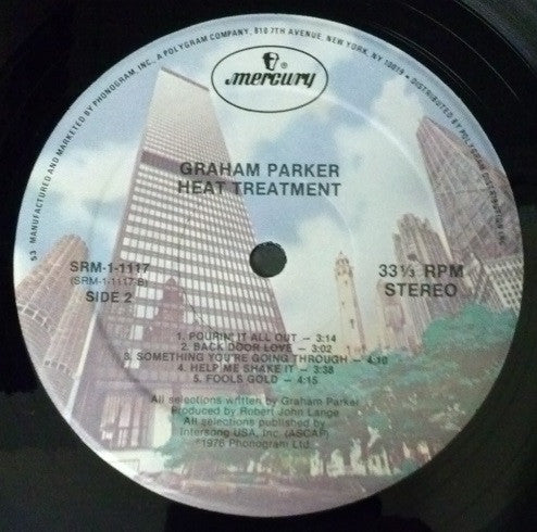 Graham Parker And The Rumour : Heat Treatment (LP, Album, RE, Kee)
