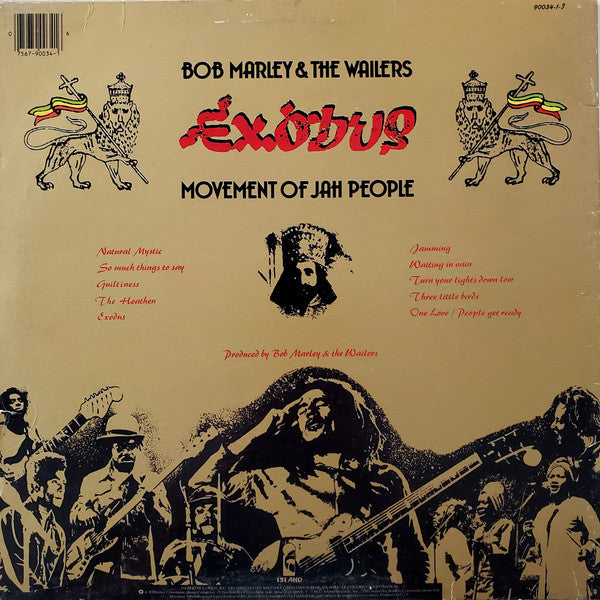 Bob Marley & The Wailers : Exodus (LP, Album, RP, Pur)