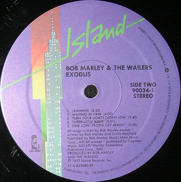 Bob Marley & The Wailers : Exodus (LP, Album, RP, Pur)
