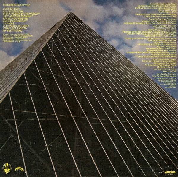 Air Supply : Lost In Love (LP, Album, Club, CRC)