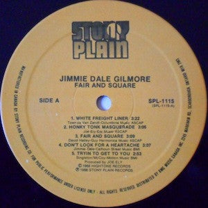 Jimmie Dale Gilmore : Fair & Square (LP)
