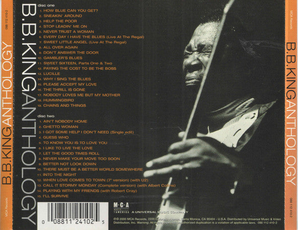 B.B. King : Anthology (2xCD, Comp, RM)