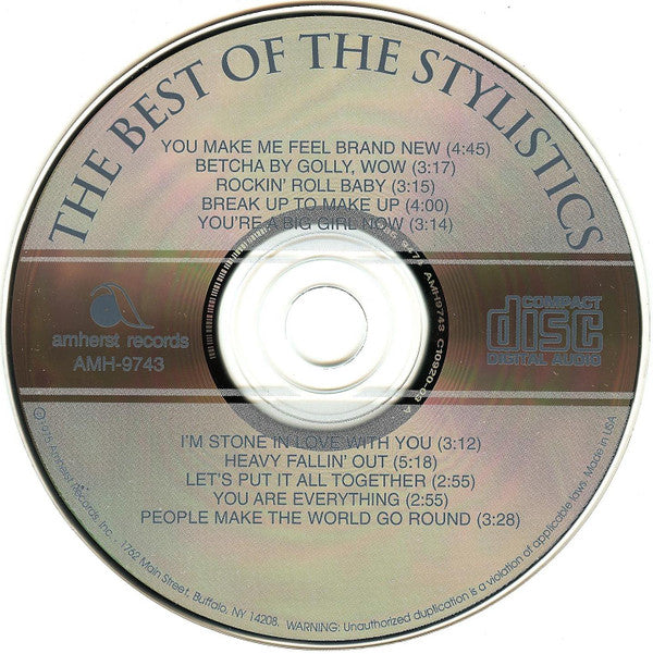 The Stylistics : The Best Of The Stylistics (CD, Comp, RM)