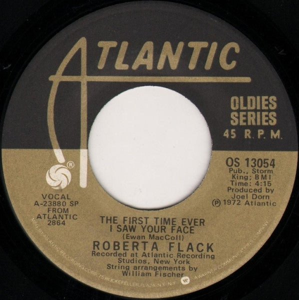 Roberta Flack : The First Time Ever I Saw Your Face / Will You Still Love Me Tomorrow (7", Single, RE, Spe)