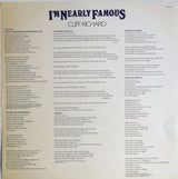 Cliff Richard : I'm Nearly Famous (LP, Album, Pin)
