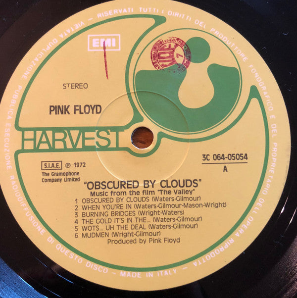 Pink Floyd : Obscured By Clouds (LP, Album, RE)