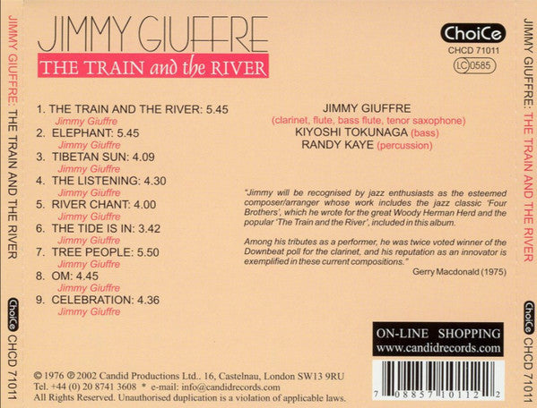 Jimmy Giuffre : The Train And The River (CD, Album, RE)