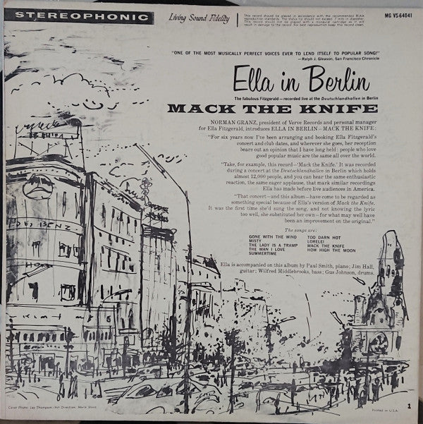 Ella Fitzgerald : Mack The Knife - Ella In Berlin (LP, Album)