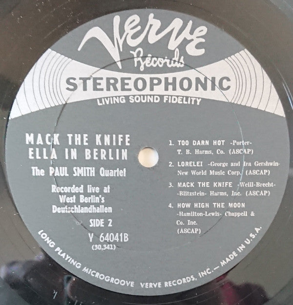 Ella Fitzgerald : Mack The Knife - Ella In Berlin (LP, Album)