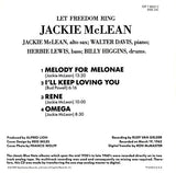 Jackie McLean : Let Freedom Ring (CD, Album, RE)