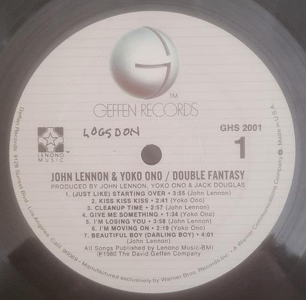 John Lennon & Yoko Ono : Double Fantasy (LP, Album, Mis)