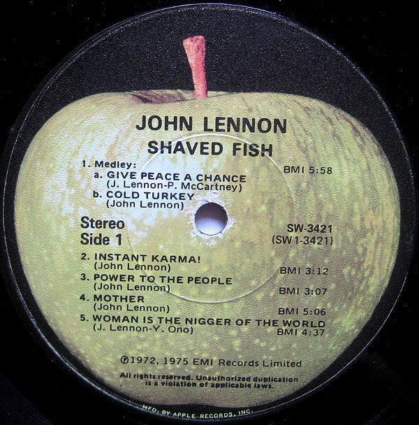 John Lennon / The Plastic Ono Band : Shaved Fish (LP, Comp, Los)