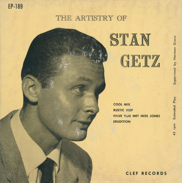 Stan Getz : The Artistry Of Stan Getz (7", EP)