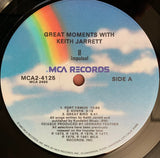 Keith Jarrett : Great Moments With Keith Jarrett (2xLP, Comp)