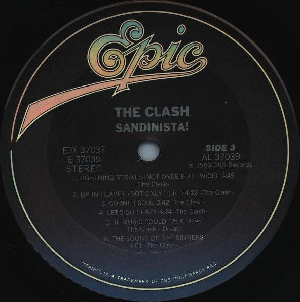 The Clash : Sandinista! (3xLP, Album, RP, Car)