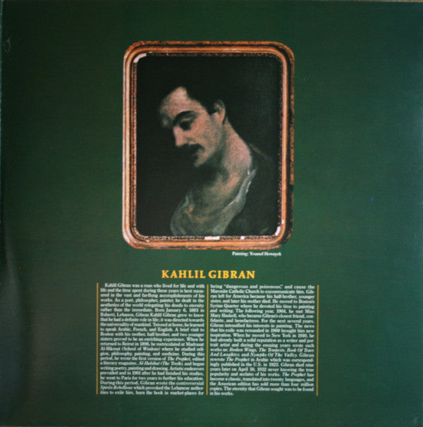 Kahlil Gibran* Featuring Richard Harris Music Composed By Arif Mardin : The Prophet (LP, Album, Pre)
