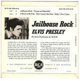 Elvis Presley With The Jordanaires : Jailhouse Rock (7", EP, RP, 4-p)