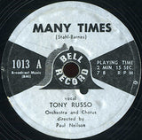 Tony Russo (2) : Many Times / Rags To Riches (7", Single, Styrene)