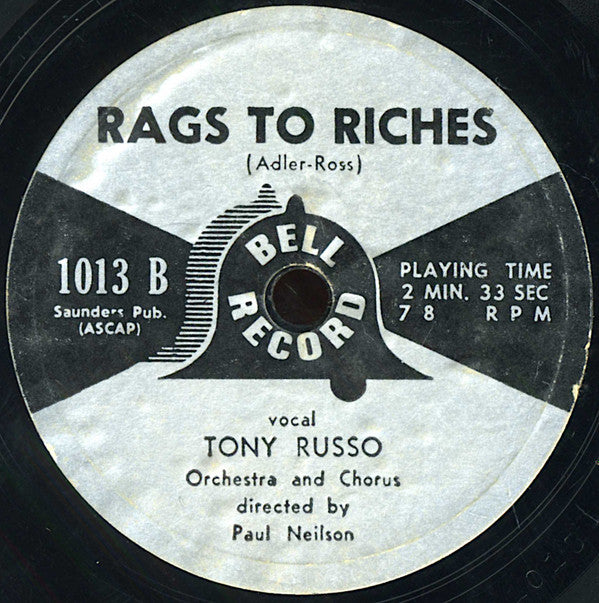 Tony Russo (2) : Many Times / Rags To Riches (7", Single, Styrene)