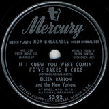 Eileen Barton And The New Yorkers (10) : If I Knew You Were Comin' I'd've Baked A Cake / Poco, Loco In The Coco (10")