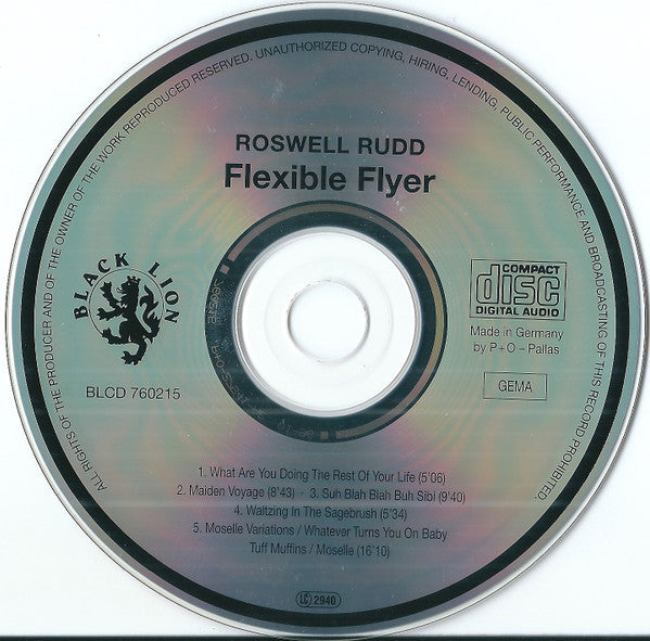 Roswell Rudd : Flexible Flyer (CD, Album, RE)